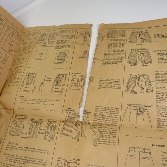 McCalls 9695 clothing pattern (complete) Boys slacks - pants, shirt, shorts - Picture 10 of 11